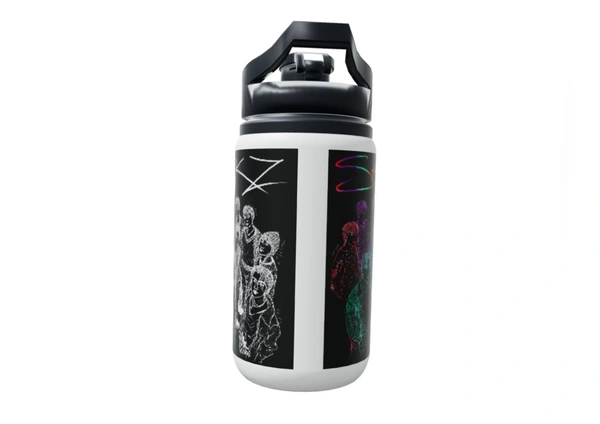 SKZ StrayKids KPOP boygroup Art STEEL TUMBLER - Black, 500ml