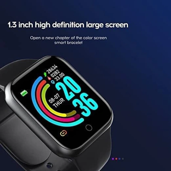 HIMOCEAN Waterproof D20 Smart Watch Bluetooth Smartwatch with Blood Pressure Tracking SmartwatchSales Package :SMARTWATCHModel Number :smartwatchModel Name :Waterproof D20 Smart Watch Bluetooth Smartwatch with Blood Pressure TrackingDial Shap - Black, Free