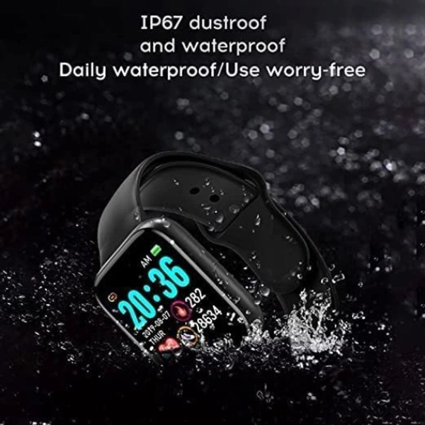 HIMOCEAN Waterproof D20 Smart Watch Bluetooth Smartwatch with Blood Pressure Tracking SmartwatchSales Package :SMARTWATCHModel Number :smartwatchModel Name :Waterproof D20 Smart Watch Bluetooth Smartwatch with Blood Pressure TrackingDial Shap - Black, Free