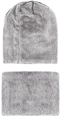 2pc combo woolen cap winter soft cap CapColor :BlackSize :FreeFabric :WoolStyle code :combo 2pcOccasion :CasualIdeal For :Men & WomenStyle Code  - Black, Free Size