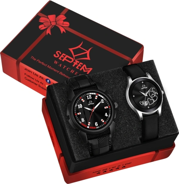 Trendy Cople Watchs - Black, Free