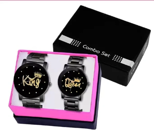 Trendy Cople Watchs - Black, Free