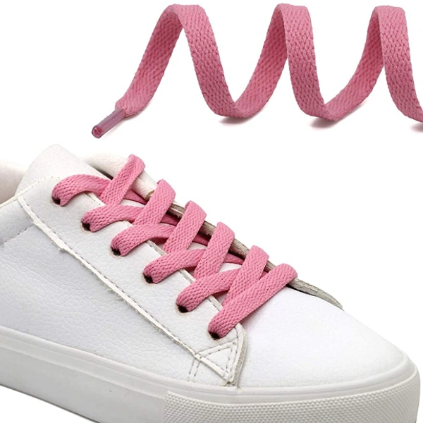 GRAH SANGRAH® (2 Pair) Shoelaces for Hiking Shoes, Outdoor Walking Sneakers, Outdoor Hiking, Climbing, Basketball, Work Boot, Running , Sport Shoes  - 120 CM, Pink