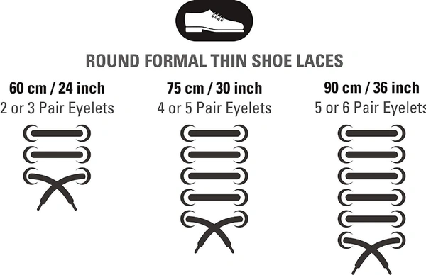 GRAH SANGRAH® (2 Pair) Waxed Round Shoelaces Dress Shoes Boots Leather Shoe Laces for Formal Shoes  - 75 cm, Dark Brown