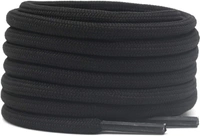 GRAH SANGRAH® (2 Pair) Shoelaces for Thick Round Climbing, Hiking, Boot, Running , Sport Shoes Laces  - 120 CM, Black