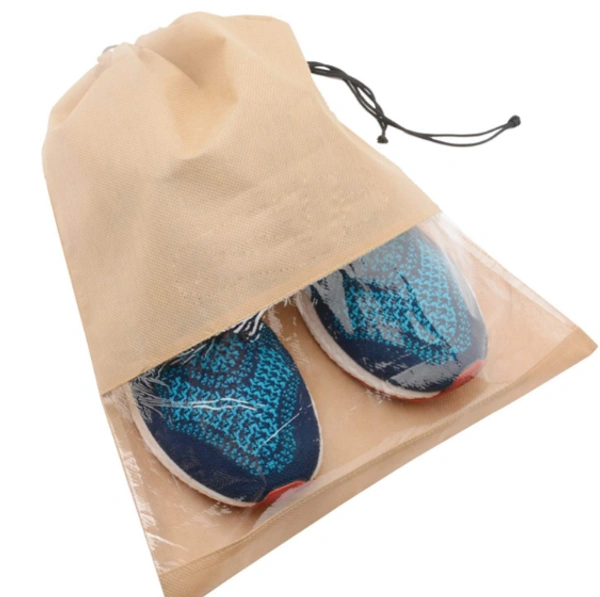 GRAH SANGRAH® Shoe Bags, Portable Travel Shoe - Packing Organizers for Men and Women 12 x 16-inch Pack of 10 - Free Size, Cream