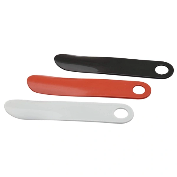 GRAH SANGRAH® (3 Pieces) Shoe Horn for Seniors Kids or adults Stylish Plastic Shoe Horns - Red-White-Black