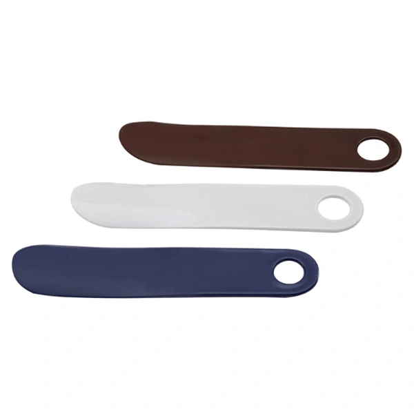 GRAH SANGRAH® (3 Pieces) Shoe Horn for Seniors Kids or adults Stylish Plastic Shoe Horns - Black-Brown-Blue