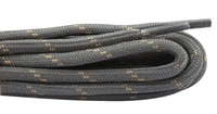 GRAH SANGRAH® (2 Pair) Shoelaces for Hiking Shoes, Outdoor Walking Sneakers, Outdoor Hiking, Climbing, Basketball, Work Boot, Running , Sport Shoes - 120 cm, Grey