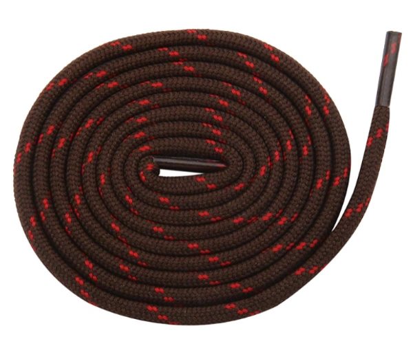 GRAH SANGRAH® (2 Pair) Shoelaces for Hiking Shoes, Outdoor Walking Sneakers, Outdoor Hiking, Climbing, Basketball, Work Boot, Running , Sport Shoes - 120 cm, Dark Brown