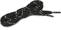 GRAH SANGRAH® (2 Pair) Fashion Flat Shoelaces For Athletic Casual Outdoor Hiking Sports Shoes Double Color Twill - 120 CM, Black White