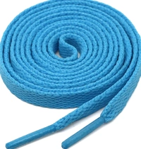 GRAH SANGRAH  GRAH SANGRAH® (2 Pair (1 Pair Per Single Color) Flat Unisex Shoelaces for Sport, Running Casual Shoes. - 120 Cm, Fluorescent-Sky Blue