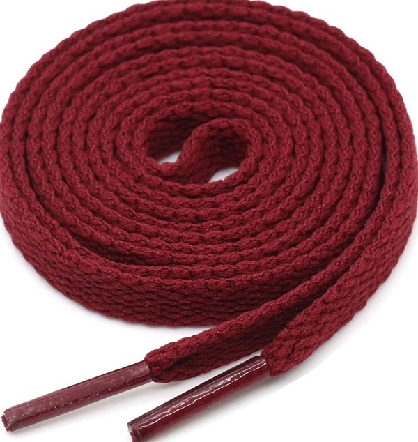 GRAH SANGRAH  GRAH SANGRAH® (2 Pair (1 Pair Per Single Color) Flat Unisex Shoelaces for Sport, Running Casual Shoes. - Yellow- Maroon, 120 Cm