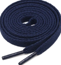 Grah Sangrah  GRAH SANGRAH® (2 Pair (1 Pair Per Single Color) Flat Unisex Shoelaces for Sport, Running Casual Shoes - Navy Blue-Red, 120 Cm