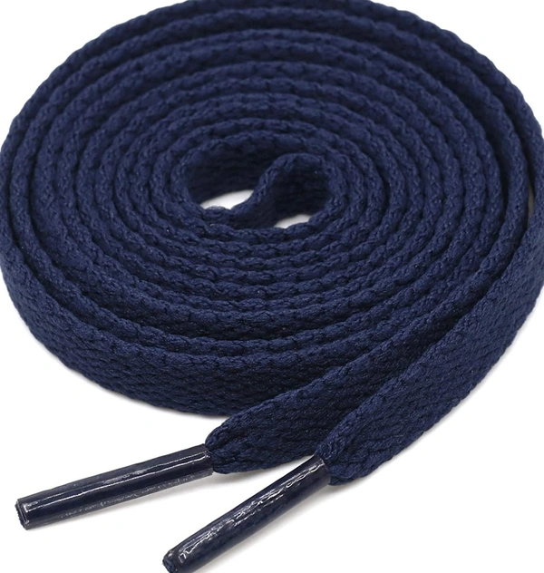 Grah Sangrah  GRAH SANGRAH® (2 Pair (1 Pair Per Single Color) Flat Unisex Shoelaces for Sport, Running Casual Shoes - 120 Cm, Navy Blue-Army Green