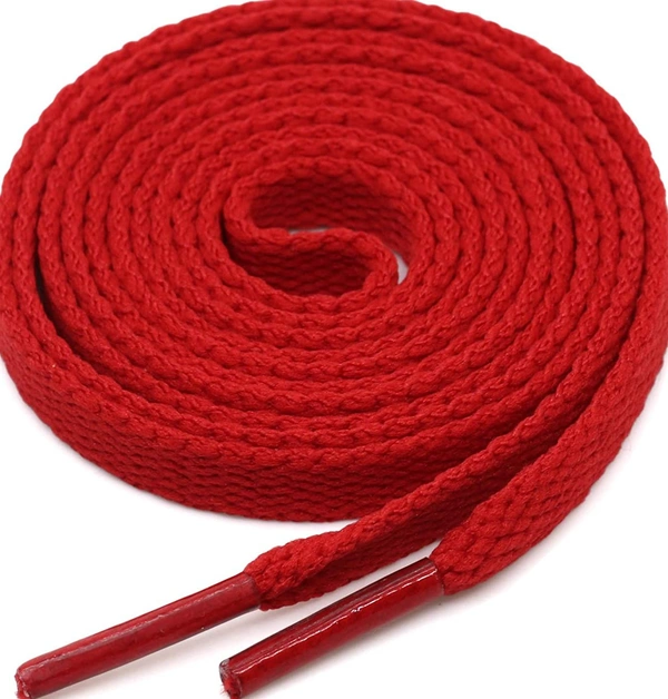 Grah Sangrah  GRAH SANGRAH® (2 Pair (1 Pair Per Single Color) Flat Unisex Shoelaces for Sport, Running Casual Shoes - 120 Cm, Dark Brown-Red
