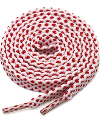 Grah Sangrah  GRAH SANGRAH® (2 Pair Flat Unisex Shoelaces for GYM, Sport, Running Casual Dots Colorful Twill Shoelaces - 120 Cm, Red