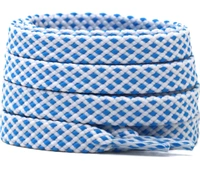 Grah Sangrah  GRAH SANGRAH® (2 Pair Flat Unisex Shoelaces for GYM, Sport, Running Casual Dots Colorful Twill Shoelaces - Malibu, 120 Cm