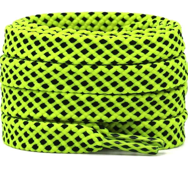 Grah Sangrah  GRAH SANGRAH® (2 Pair Flat Unisex Shoelaces for GYM, Sport, Running Casual Dots Colorful Twill Shoelaces - Harlequin, 120 Cm