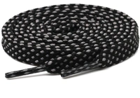 Grah Sangrah  GRAH SANGRAH® (2 Pair) [1 Pair Single Color] Flat Unisex Shoelaces for GYM, Sport, Running Casual Dots Colorful Twill Shoelaces - 120 Cm, Black-Red