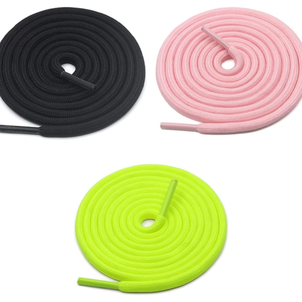 Grah Sangrah  GRAH SANGRAH® 3 Pair (1 Pair Per Single Color) Shoes laces Athletic Shoelaces for Sport, Running Casual Shoes Shoe Strings - 120 Cm