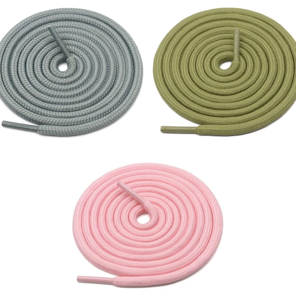Grah Sangrah  GRAH SANGRAH® 3 Pair (1 Pair Per Single Color) Shoes laces Athletic Shoelaces for Sport, Running Casual Shoes Shoe Strings - 120 Cm