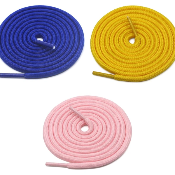 Grah Sangrah  GRAH SANGRAH® 3 Pair (1 Pair Per Single Color) Shoes laces Athletic Shoelaces for Sport, Running Casual Shoes Shoe Strings - 120 Cm