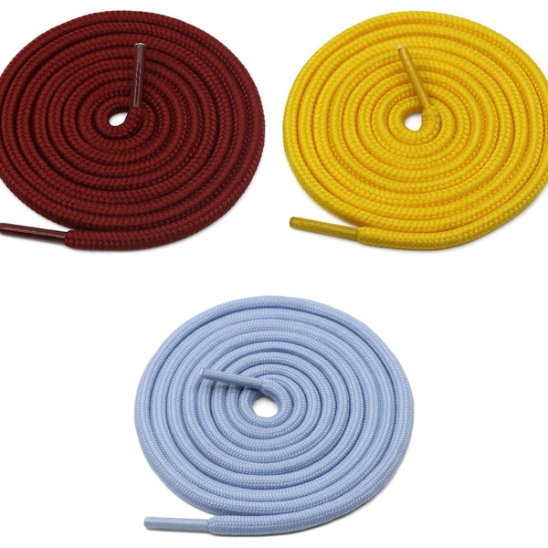 Grah Sangrah  GRAH SANGRAH® 3 Pair (1 Pair Per Single Color) Shoes laces Athletic Shoelaces for Sport, Running Casual Shoes Shoe Strings - 120 Cm