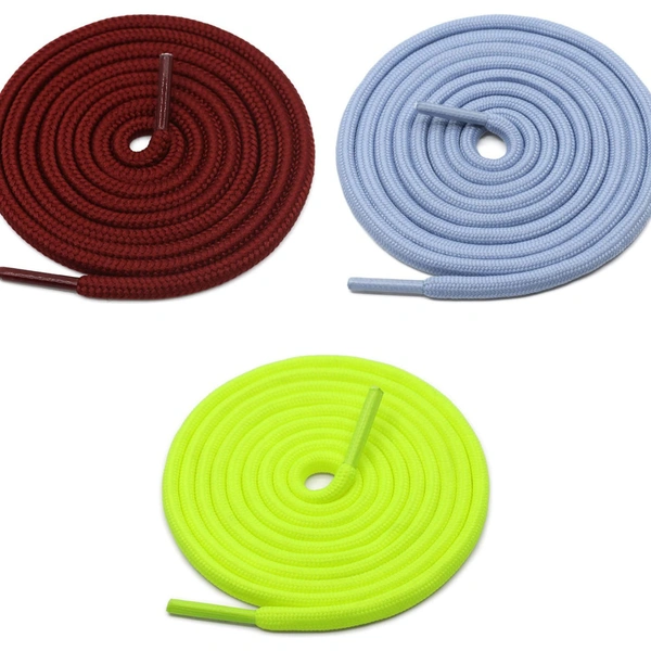 Grah Sangrah  GRAH SANGRAH® 3 Pair (1 Pair Per Single Color) Shoes laces Athletic Shoelaces for Sport, Running Casual Shoes Shoe Strings - 120 Cm