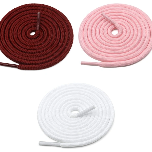 Grah Sangrah  GRAH SANGRAH® 3 Pair (1 Pair Per Single Color) Shoes laces Athletic Shoelaces for Sport, Running Casual Shoes Shoe Strings - 120 Cm