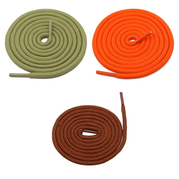 Grah Sangrah  GRAH SANGRAH® 3 Pair (1 Pair Per Single Color) Shoes laces Athletic Shoelaces for Sport, Running Casual Shoes Shoe Strings - 120 Cm