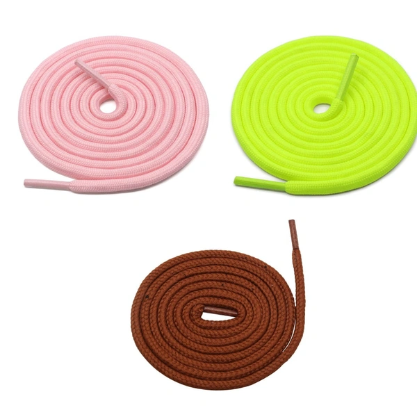 Grah Sangrah  GRAH SANGRAH® 3 Pair (1 Pair Per Single Color) Shoes laces Athletic Shoelaces for Sport, Running Casual Shoes Shoe Strings - 120 Cm