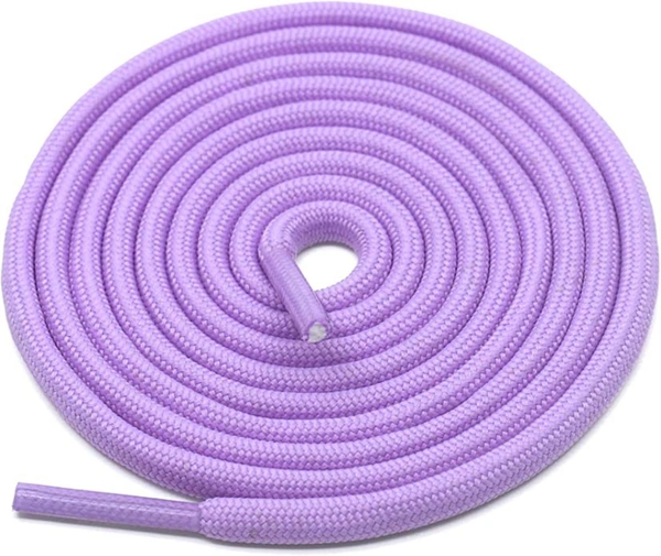 GRAH SANGRAH® (2 Pair) Shoelaces for Thick Round Climbing, Hiking, Boot, Running , Sport Shoes Laces  - 120 Cm, Heliotrope