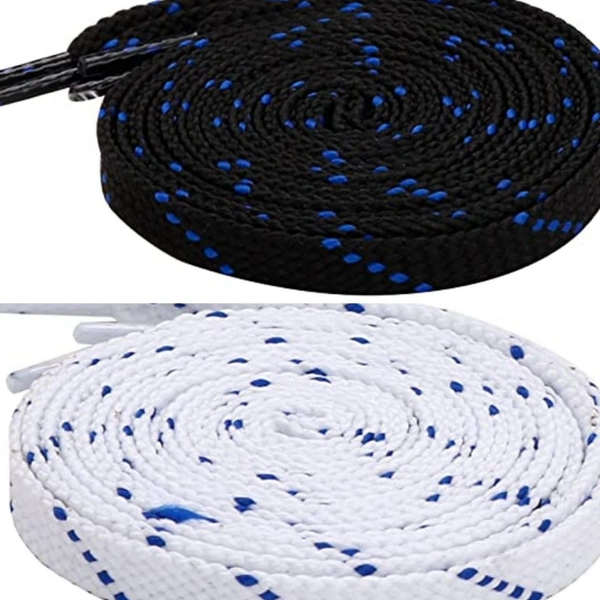 Grah Sangrah  GRAH SANGRAH® (2 Pair (1 Pair Per Single Color) Flat Shoelaces for Athletic Casual, Running, Sports Shoes Double Color Twill - 120 Cm