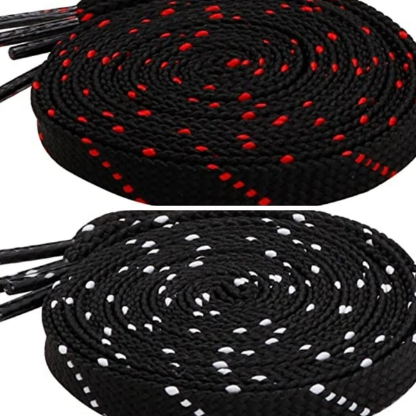 Grah Sangrah  GRAH SANGRAH® (2 Pair (1 Pair Per Single Color) Flat Shoelaces for Athletic Casual, Running, Sports Shoes Double Color Twill - 120 Cm