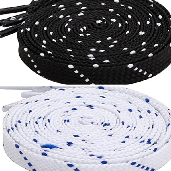 Grah Sangrah  GRAH SANGRAH® (2 Pair (1 Pair Per Single Color) Flat Shoelaces for Athletic Casual, Running, Sports Shoes Double Color Twill - 120 Cm