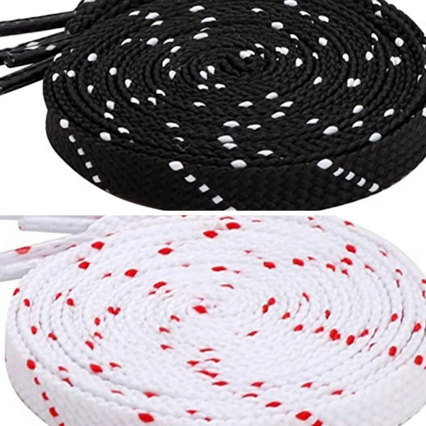 Grah Sangrah  GRAH SANGRAH® (2 Pair (1 Pair Per Single Color) Flat Shoelaces for Athletic Casual, Running, Sports Shoes Double Color Twill - 120 Cm