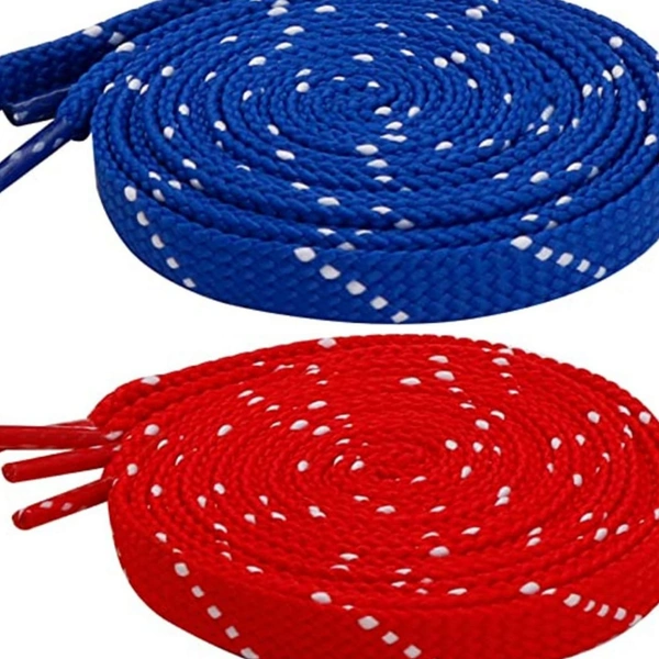Grah Sangrah  GRAH SANGRAH® (2 Pair (1 Pair Per Single Color) Flat Shoelaces for Athletic Casual, Running, Sports Shoes Double Color Twill - 120 Cm