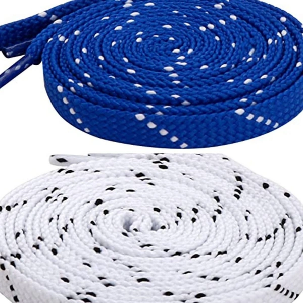 Grah Sangrah  GRAH SANGRAH® (2 Pair (1 Pair Per Single Color) Flat Shoelaces for Athletic Casual, Running, Sports Shoes Double Color Twill - 120 Cm
