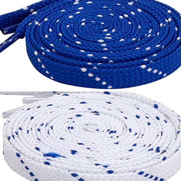 Grah Sangrah  GRAH SANGRAH® (2 Pair (1 Pair Per Single Color) Flat Shoelaces for Athletic Casual, Running, Sports Shoes Double Color Twill - 120 Cm