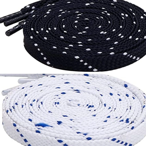 Grah Sangrah  GRAH SANGRAH® (2 Pair (1 Pair Per Single Color) Flat Shoelaces for Athletic Casual, Running, Sports Shoes Double Color Twill - 120 Cm