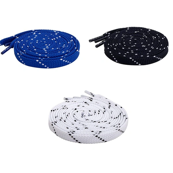 Grah Sangrah  GRAH SANGRAH® 3 Pair (1 Pair Per Single Color) Flat Unisex Shoelaces for GYM, Sport, Running Casual Dots Colorful Twill Shoelaces - 120 Cm