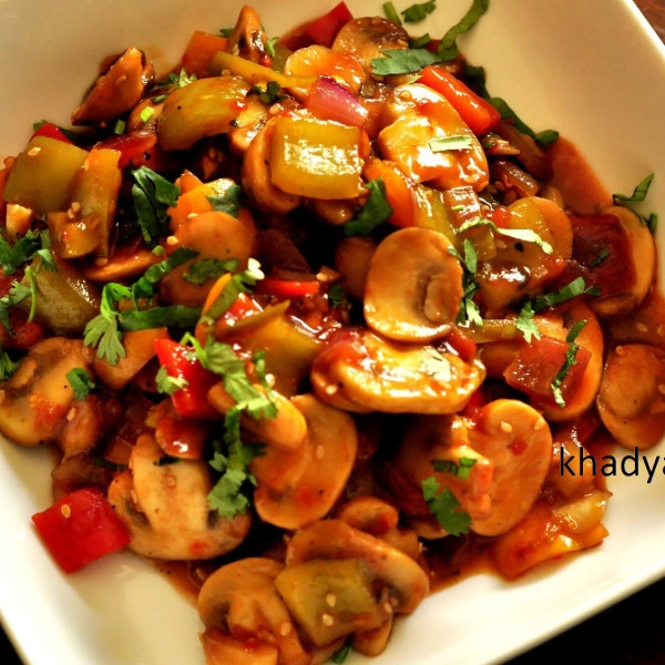 Chilli Mushroom - Dry