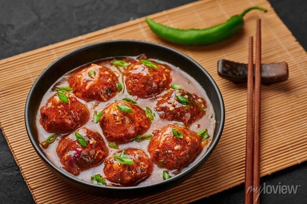 Veg Manchurian - Gravy
