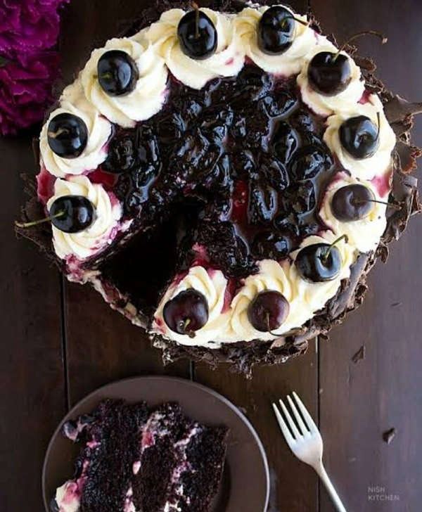 German Black Forest Cake - Half