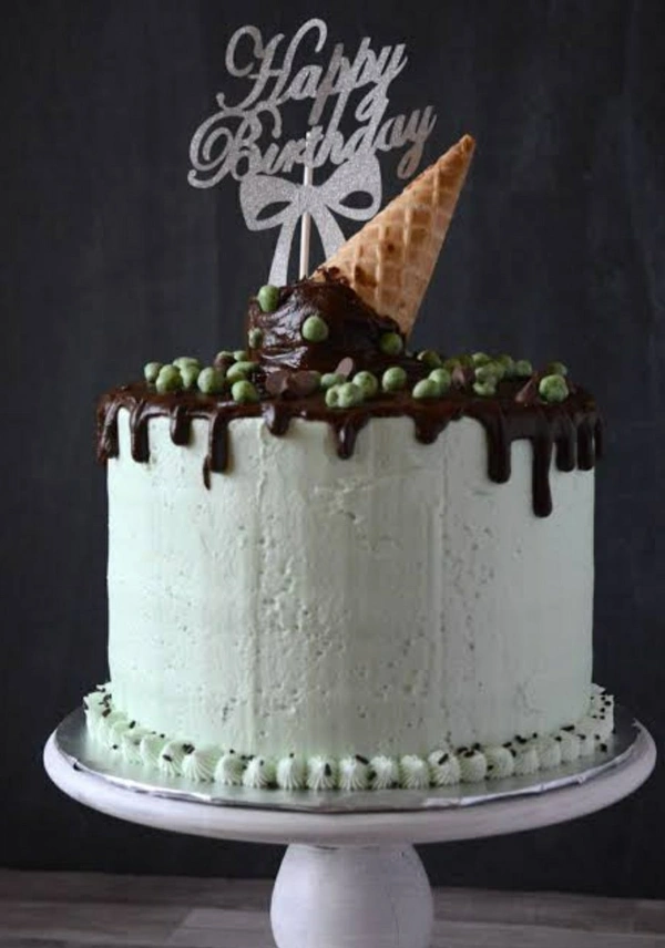 Chocolate Chips Cone Cake  - Half