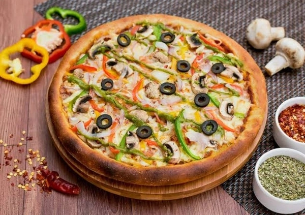 Tangy Masti Pizza (Made From Liquid Cheese)  - Chk. BBQ Sausage Spicy Chicken , Small
