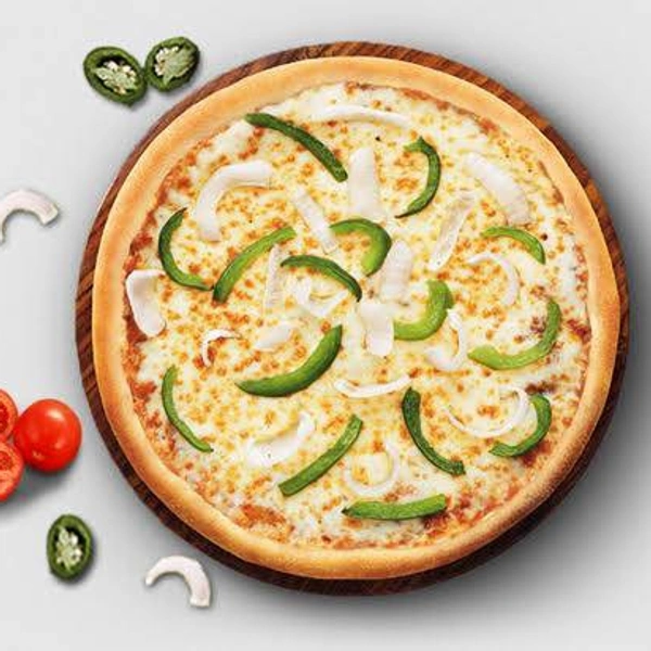 Deluxe Veggie Pizza                 (Onion, Capsicum, Mushroom, Paneer &golden Corn) - Medium