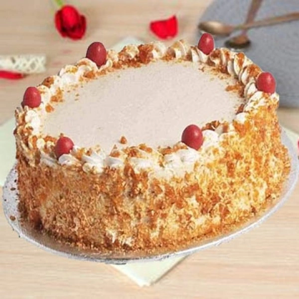 Butterscotch Crunchy Cake - Gms