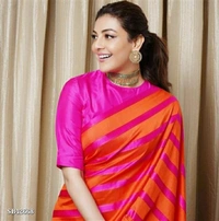 saree*Presenting Enchanting Yet Breathable Organic Banarasi Sarees For Intimate And Big Fat Indian Weddings, That Are Light On Your Skin And Uplift Your Wedding Shenanigans! - Free Size 